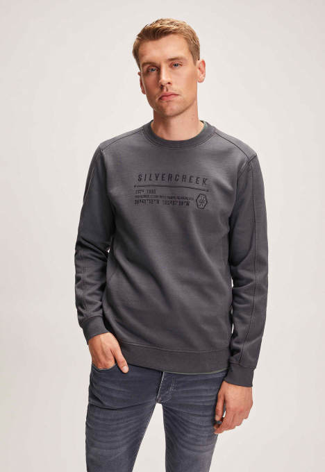 Silvercreek Kian Sweater Grey Anthracite Silvercreek