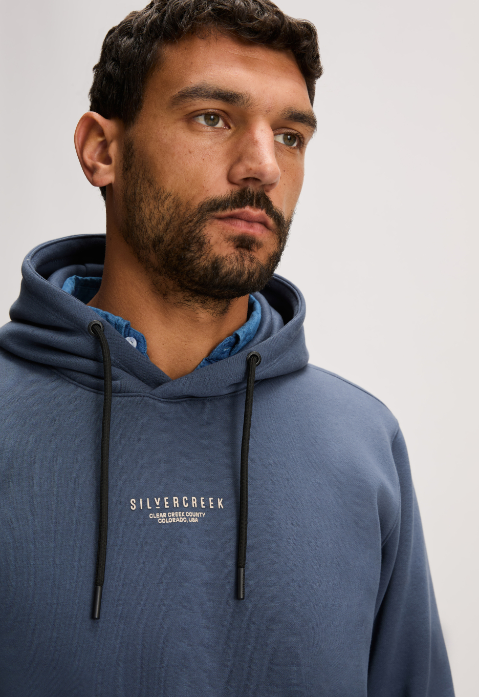 Silvercreek Logo Sweater Hoodie Blue | Silvercreek.nl