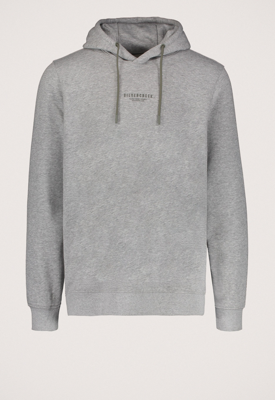 Silvercreek Logo Sweater Hoodie Grey Melange | Silvercreek.nl