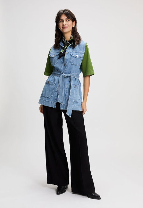 Denim Utility Gilet
