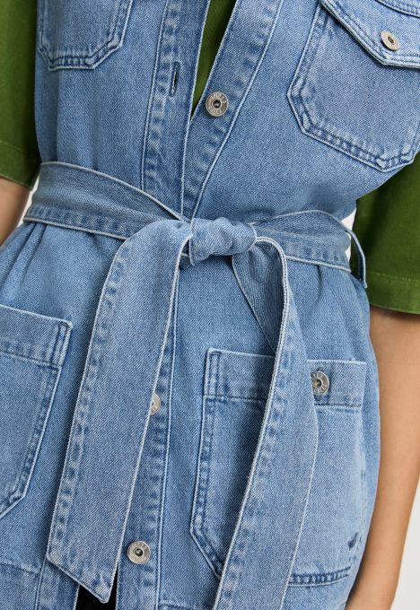 Denim Utility Gilet