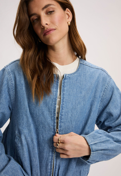 Denim Bomber Jacket
