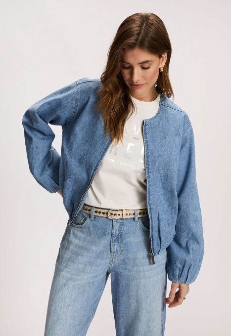Denim Bomber Jacket
