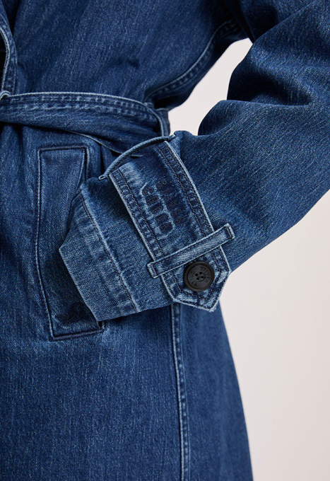 Denim Trench Jacket