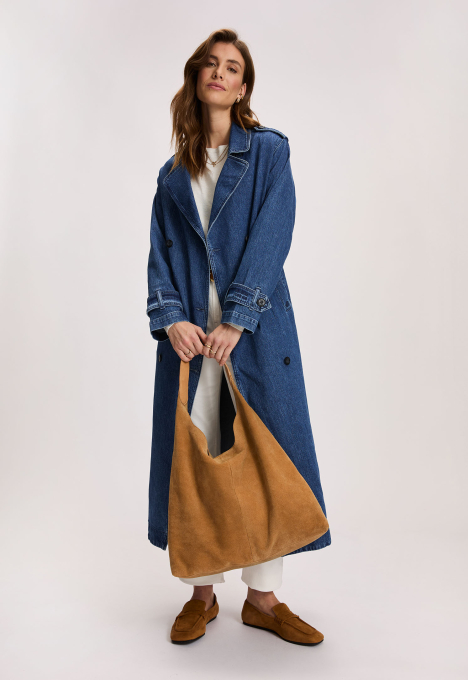 Denim Trench Jacket