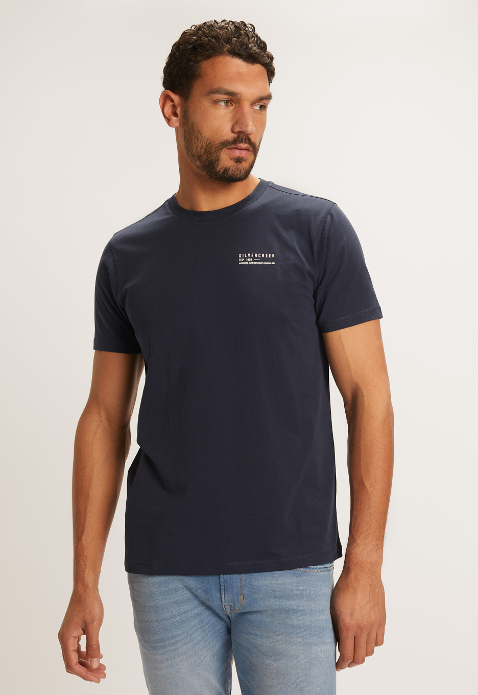 Silvercreek Logo T shirt Blue Dark Silvercreek