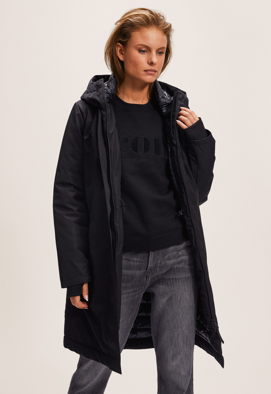 Silvercreek Stealth Parka Jas Black Silvercreek